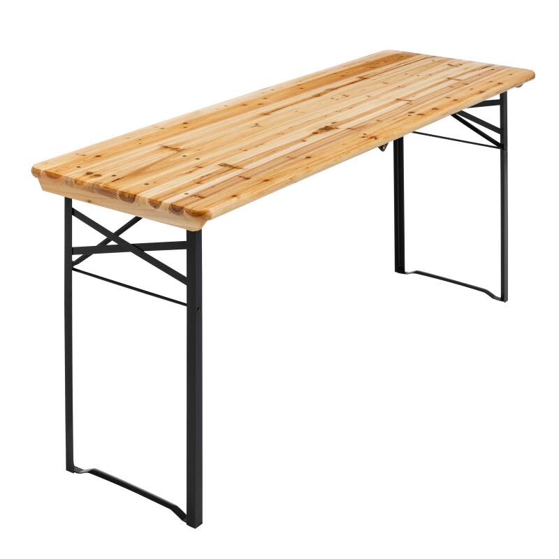 Mesa plegable de madera para restaurante de 180 cm