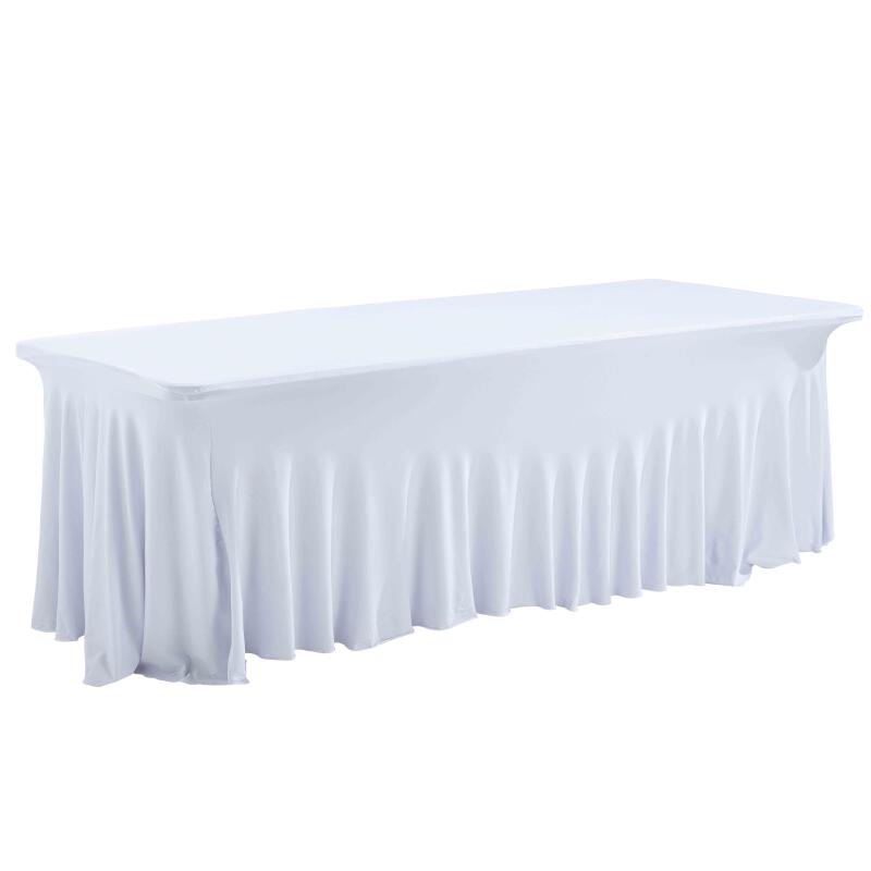 Funda mantel elastico para mesa 244cm blanco