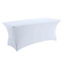 Funda de mantel para mesa plegable 180cm blanco