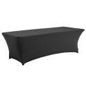 Funda de mantel para mesa plegable 244cm negro