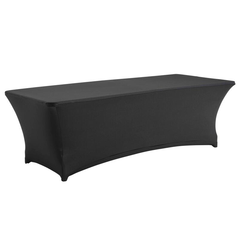 Funda de mantel para mesa plegable 244cm negro