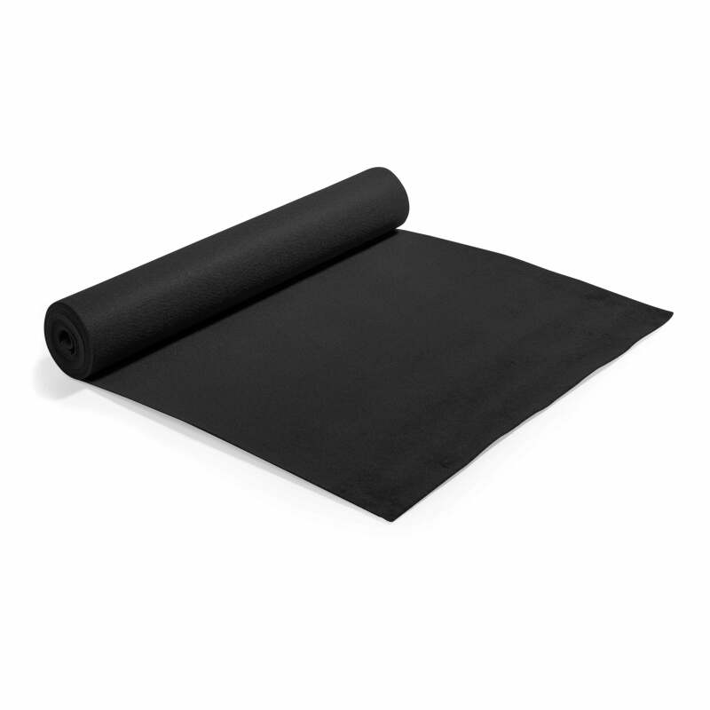 Rollo de alfombra 1x5 m 250 g/m2 - Negro