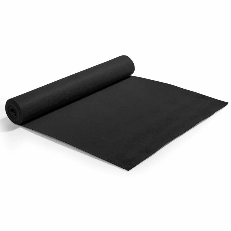 Rollo de alfombra 2x5m 250 g/m2 - Negro