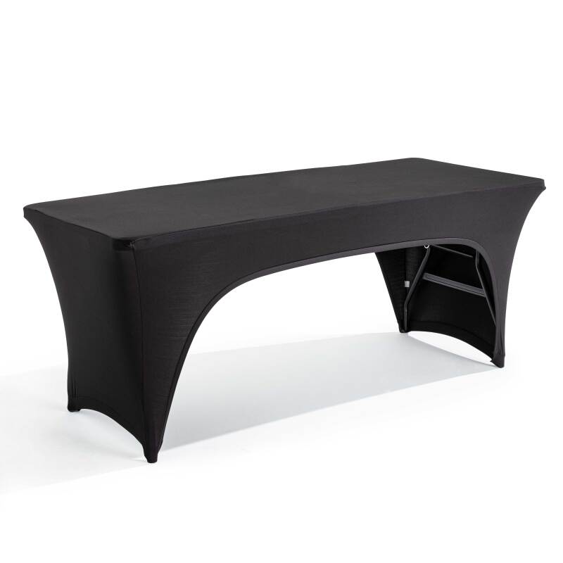 Funda mantel negro para mesa plegable 180cm doble apertura