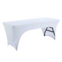 Funda mantel blanco para mesa plegable 180cm doble apertura