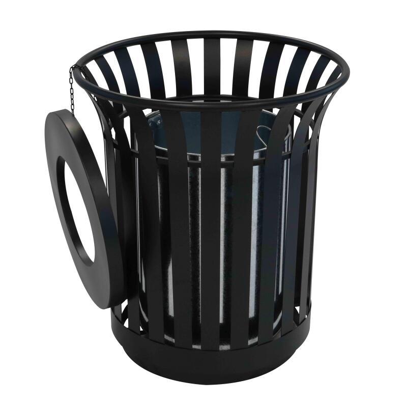 Cubo de basura de acero para exterior - 31L